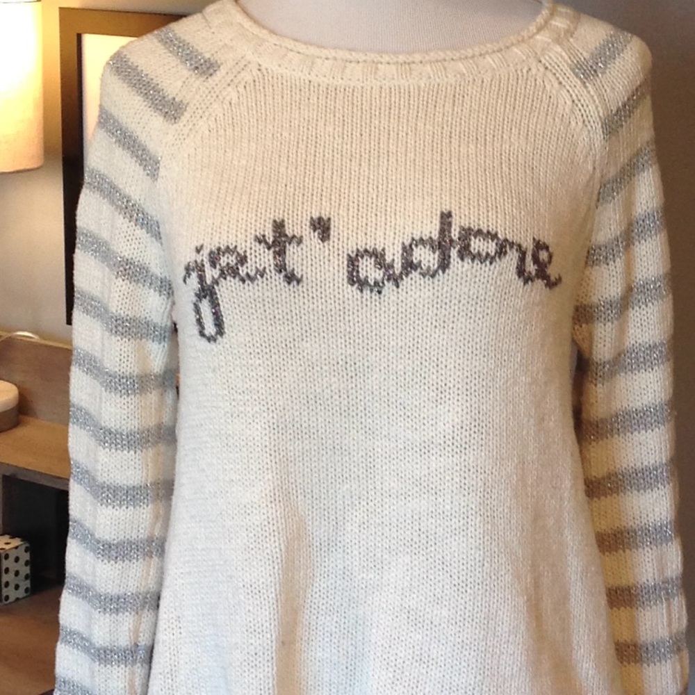 Anthro moth sweater